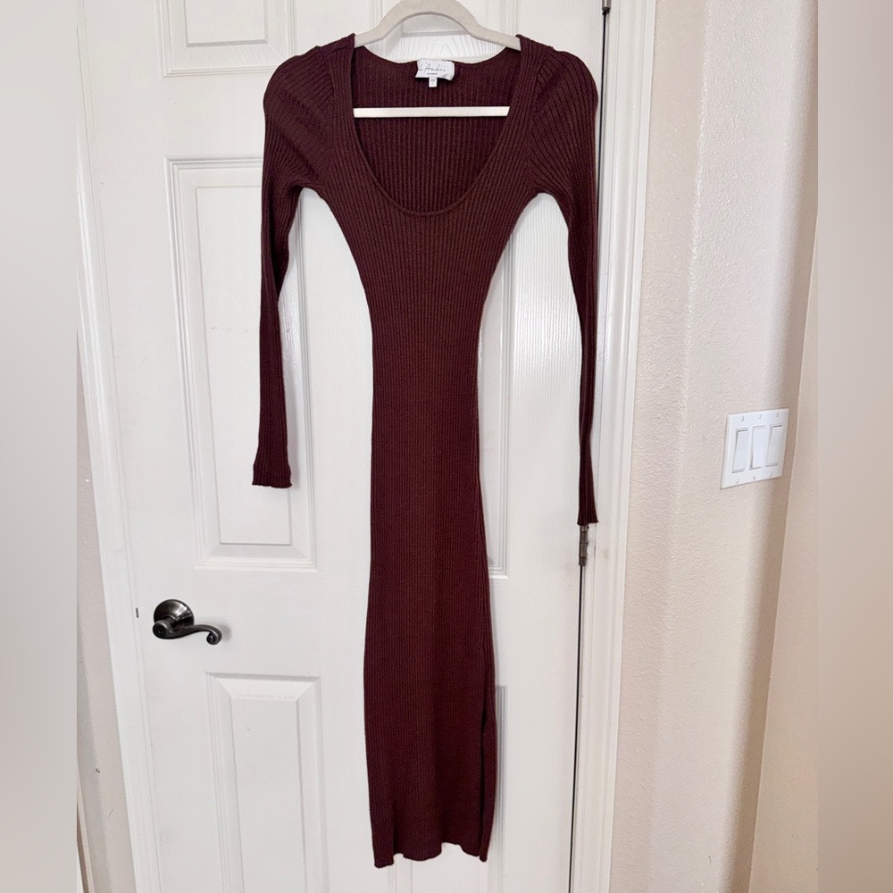 L'Academie Deep Red Long Sleeve Dress - never worn